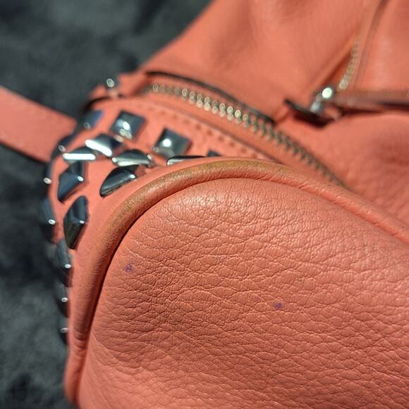 Michael Kors Rhea Studded Backpack Pink - Picture 10 of 15